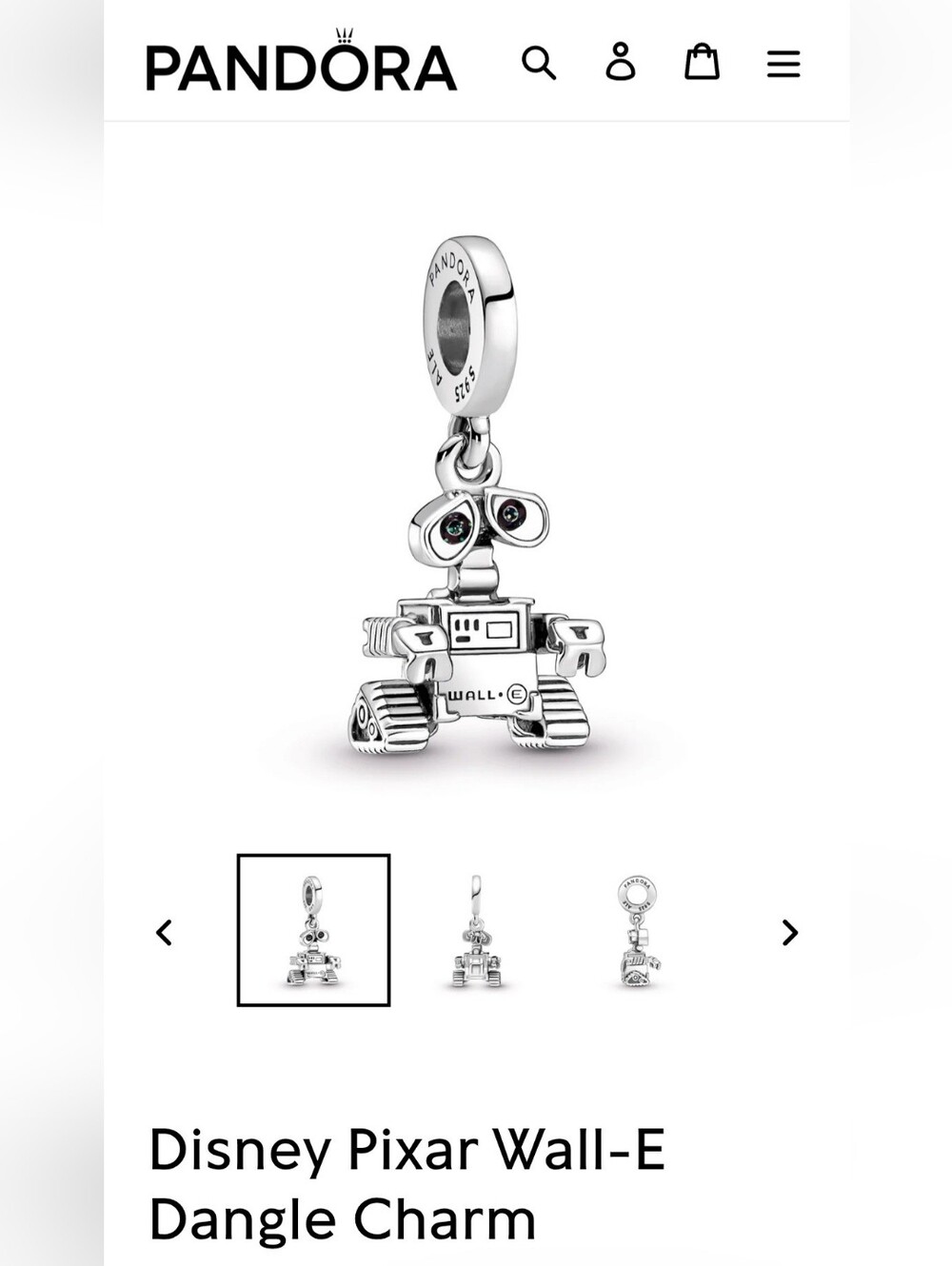 Pandora Charm Wall-e
